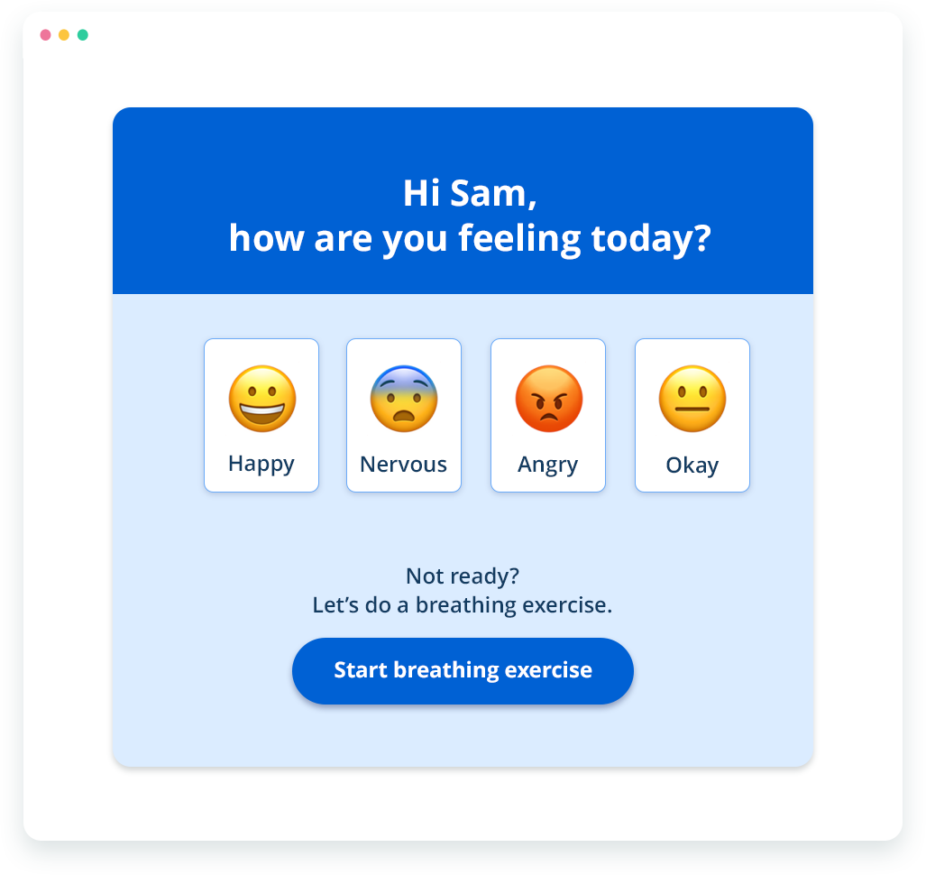 student wellness screen